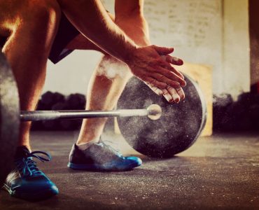 Olympische barbell met gewicht