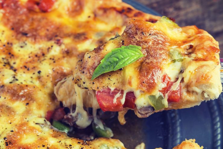 Een pizza bevat 1.250 calorieën en voorziet in 50% van de dagelijkse caloriebehoefte